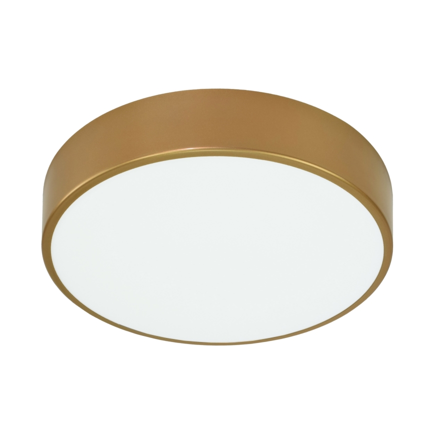 Lampa sufitowa łazienkowa z czujnikiem CLEO 3xE27/24W/230V śr. 40 cm złota IP54