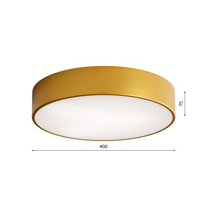 Lampa sufitowa łazienkowa z czujnikiem CLEO 3xE27/24W/230V śr. 40 cm złota IP54