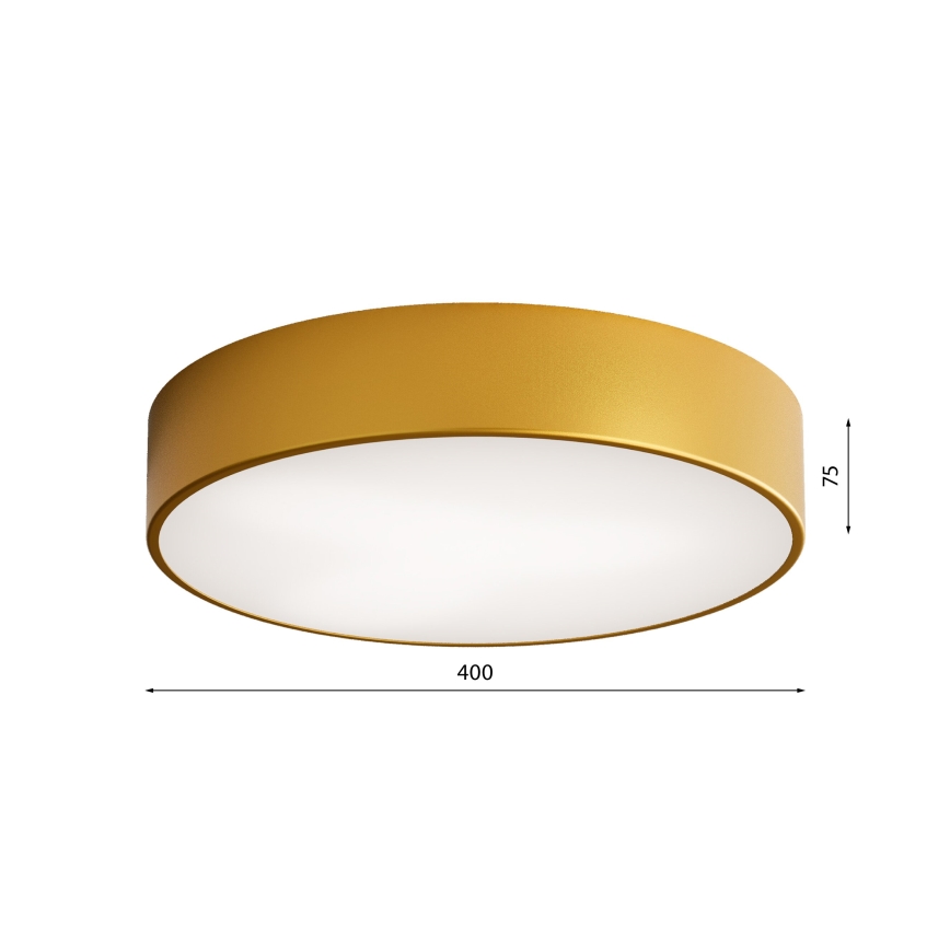 Lampa sufitowa łazienkowa z czujnikiem CLEO 3xE27/24W/230V śr. 40 cm złota IP54