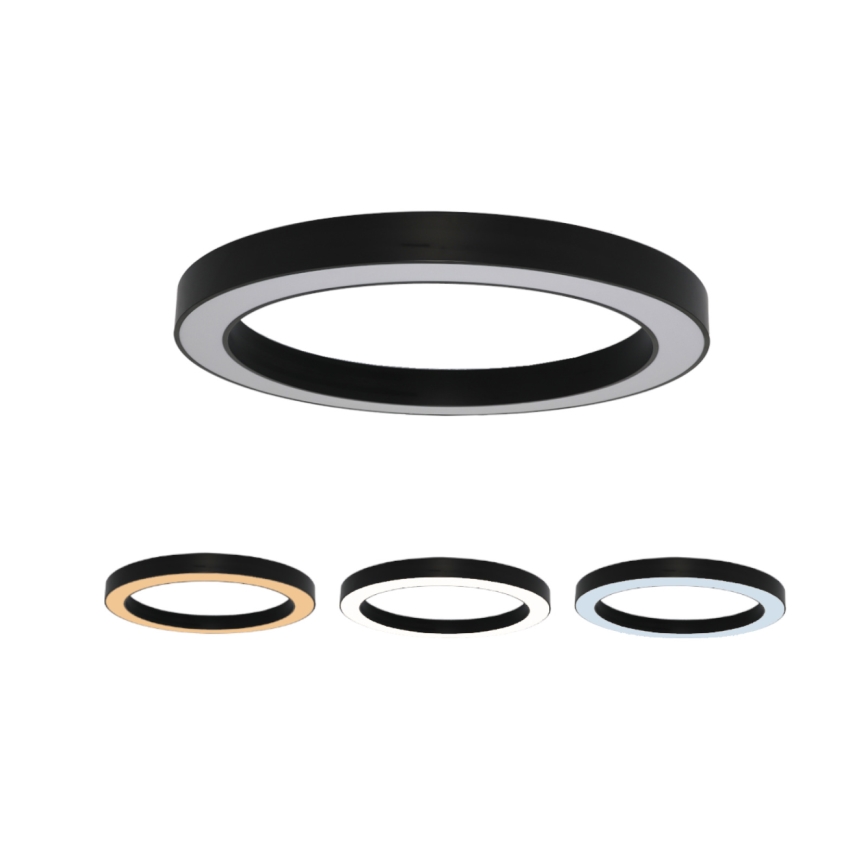 Lampa sufitowa LED/100W/230V 3000/4000/6500K śr. 100 cm czarna