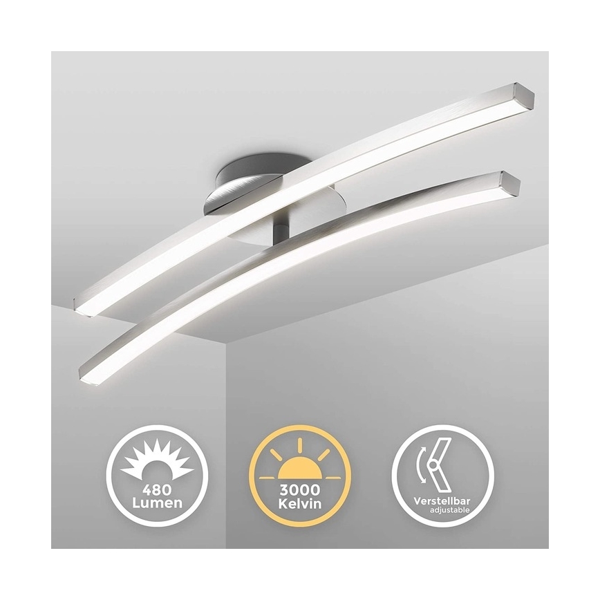 Lampa sufitowa LED 2x6W/230V, błyszczący chrom