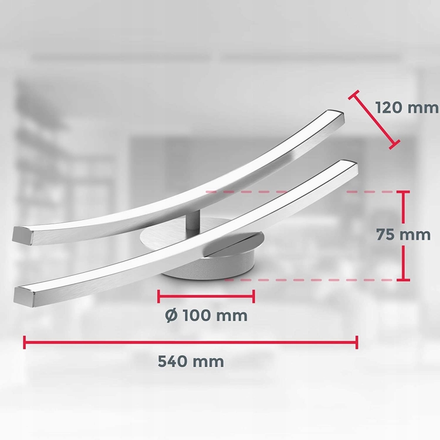 Lampa sufitowa LED 2x6W/230V, błyszczący chrom