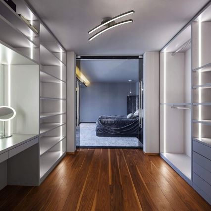 Lampa sufitowa LED 2xLED/6W/230V 3000K czarna