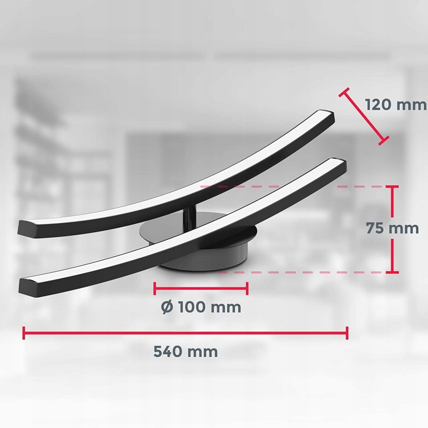 Lampa sufitowa LED 2xLED/6W/230V 3000K czarna