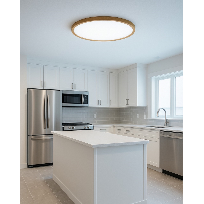 Lampa sufitowa LED/32W/230V 3000/4000/6500K, średnica 40 cm, beżowa