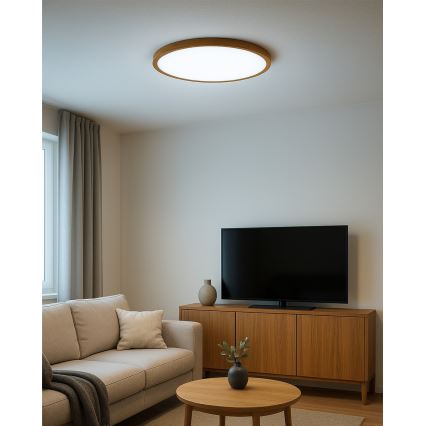 Lampa sufitowa LED/32W/230V 3000/4000/6500K, średnica 40 cm, beżowa