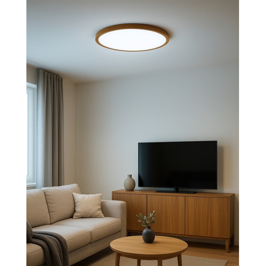 Lampa sufitowa LED/32W/230V 3000/4000/6500K, średnica 40 cm, beżowa