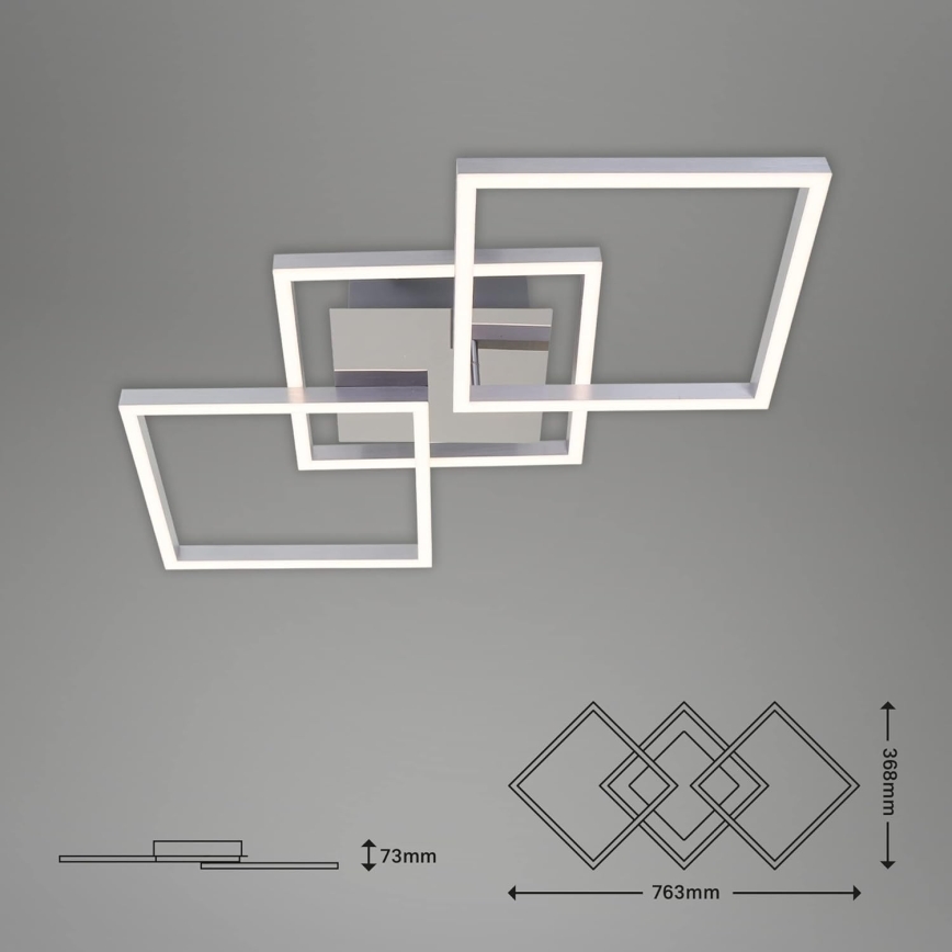Lampa sufitowa LED/33W/230V 3000K matowy chrom