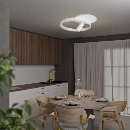 Lampa sufitowa LED 38W/230V + 1xGU10/30W, biała