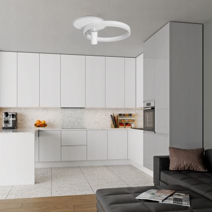 Lampa sufitowa LED 38W/230V + 1xGU10/30W, biała