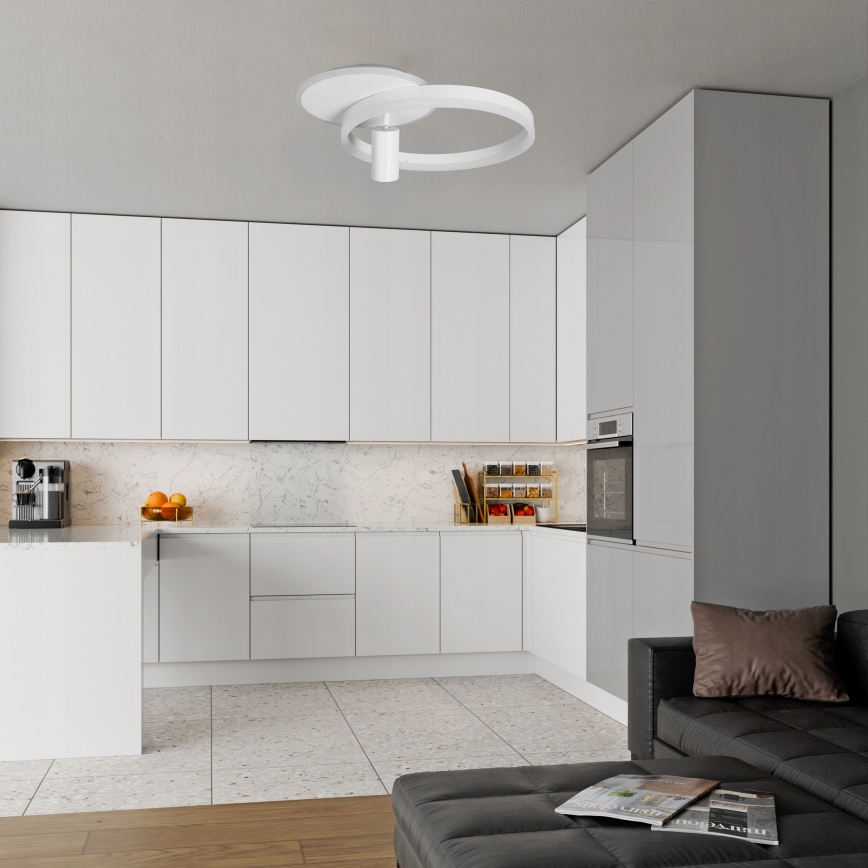 Lampa sufitowa LED 38W/230V + 1xGU10/30W, biała