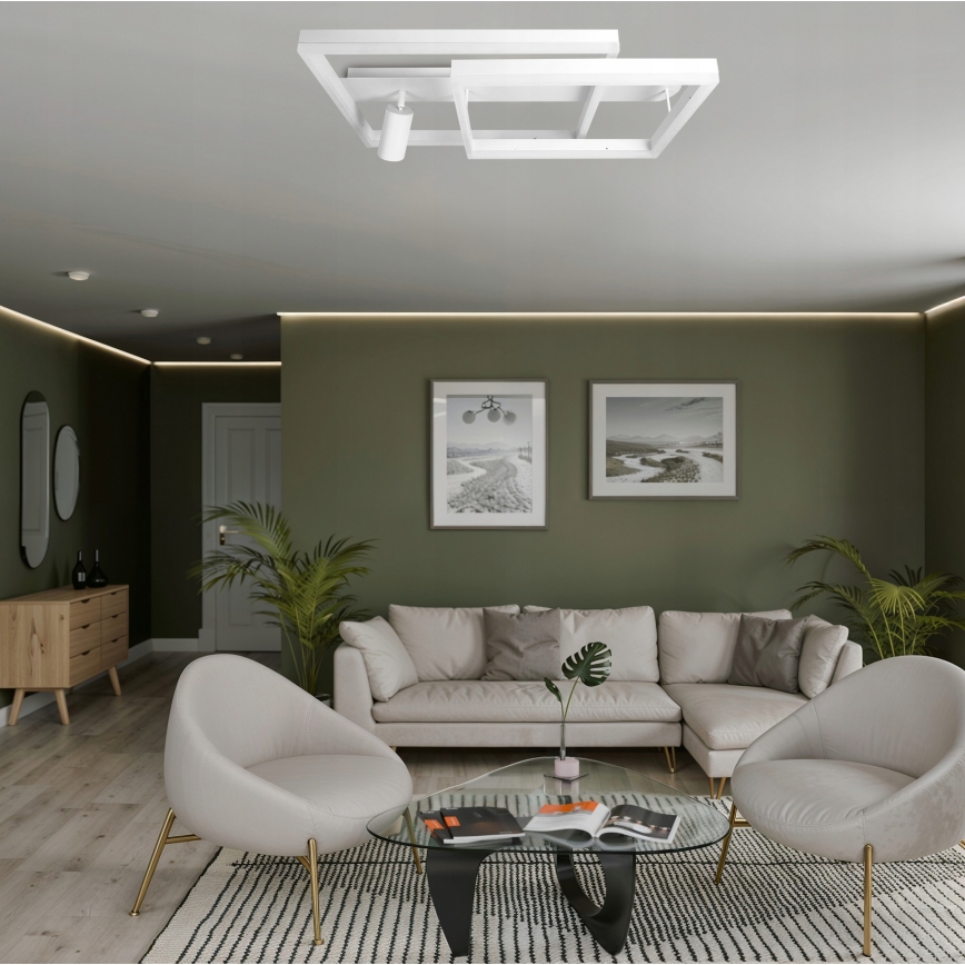 Lampa sufitowa LED/38W/230V + 1xGU10/30W biała