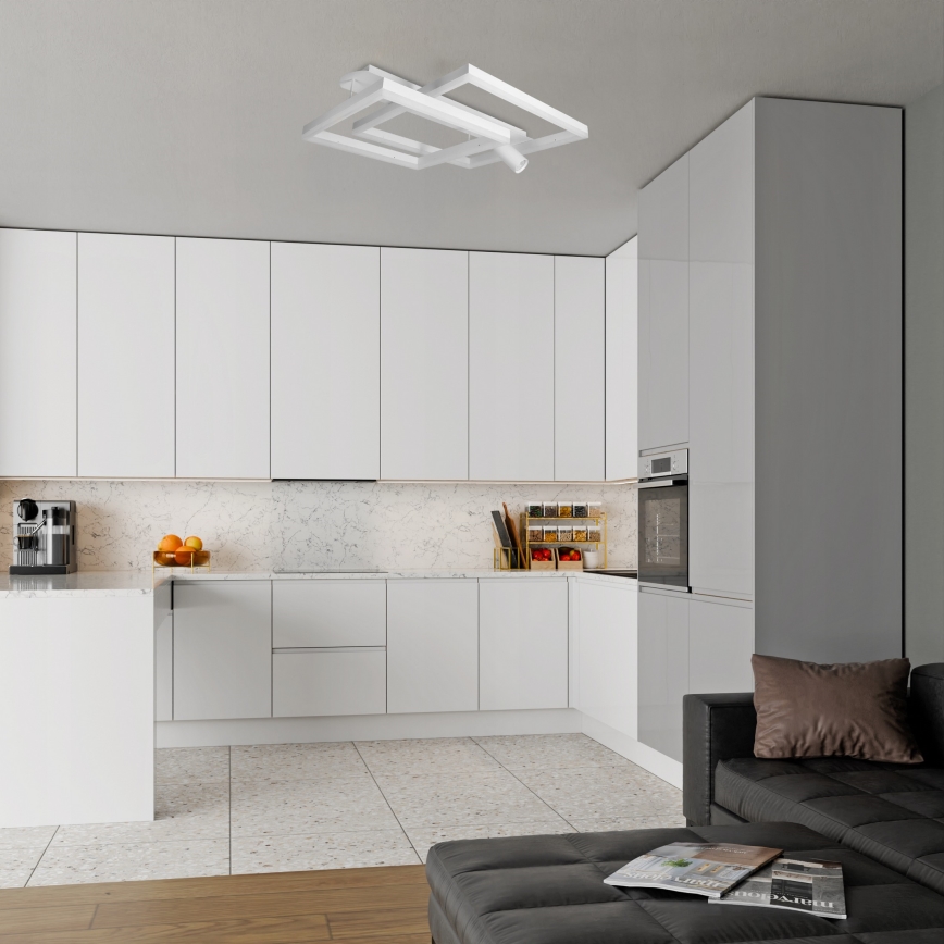 Lampa sufitowa LED/38W/230V + 1xGU10/30W biała