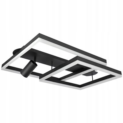 Lampa sufitowa LED/38W/230V + 1xGU10/30W czarna
