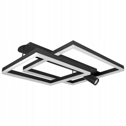 Lampa sufitowa LED/38W/230V + 1xGU10/30W czarna