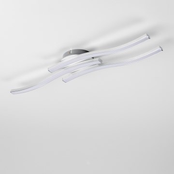 Lampa sufitowa LED 3xLED/6W/230V 3000K srebrna