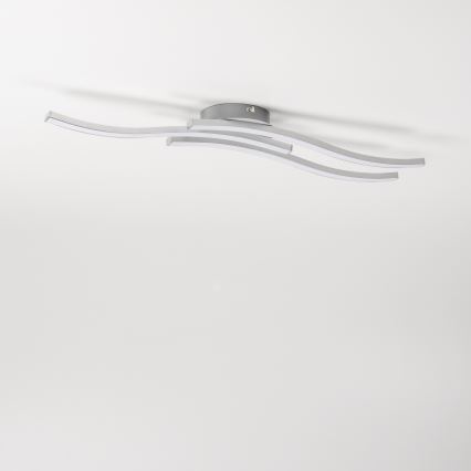 Lampa sufitowa LED 3xLED/6W/230V 3000K srebrna