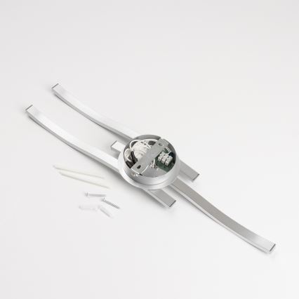 Lampa sufitowa LED 3xLED/6W/230V 3000K srebrna