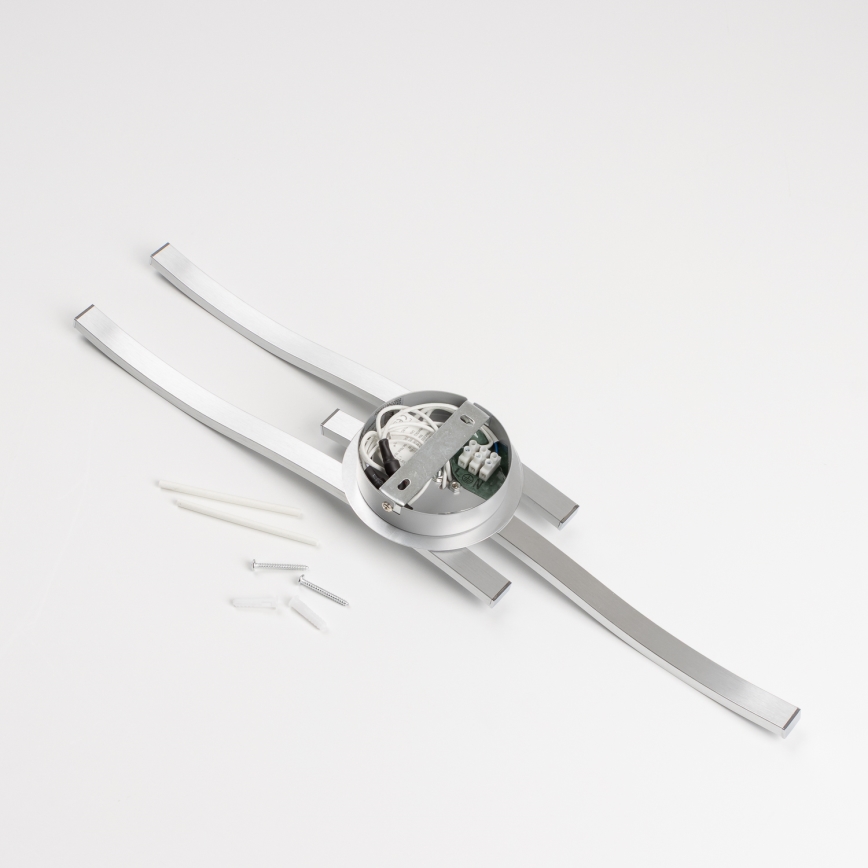 Lampa sufitowa LED 3xLED/6W/230V 3000K srebrna