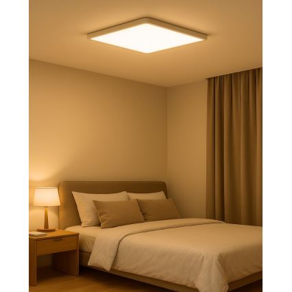 Lampa sufitowa LED/40W/230V 3000/4000/6500K 50x50 cm biała