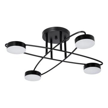 Lampa sufitowa LED 4xLED/7W/230V 3000-6000K śr. 60 cm czarna