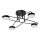 Lampa sufitowa LED 4xLED/7W/230V 3000-6000K śr. 60 cm czarna