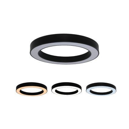 Lampa sufitowa LED/80W/230V 3000/4000/6500K śr. 80 cm czarna