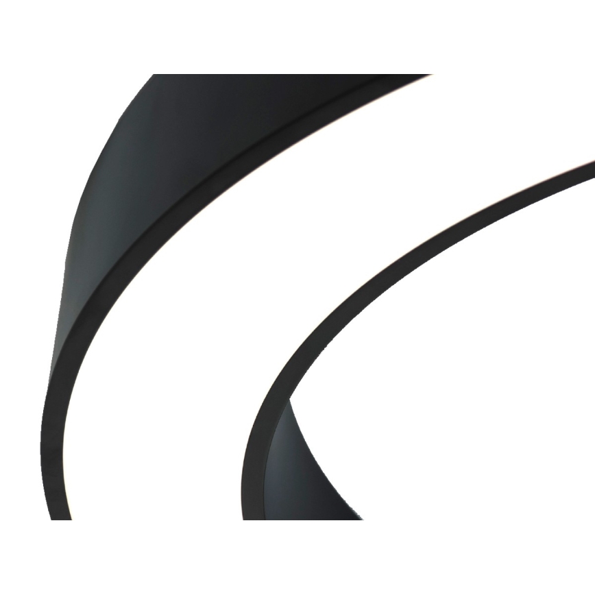 Lampa sufitowa LED/80W/230V 3000/4000/6500K śr. 80 cm czarna