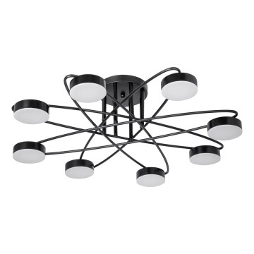 Lampa sufitowa LED 8xLED/7W/230V 3000-6000K śr. 70 cm czarna