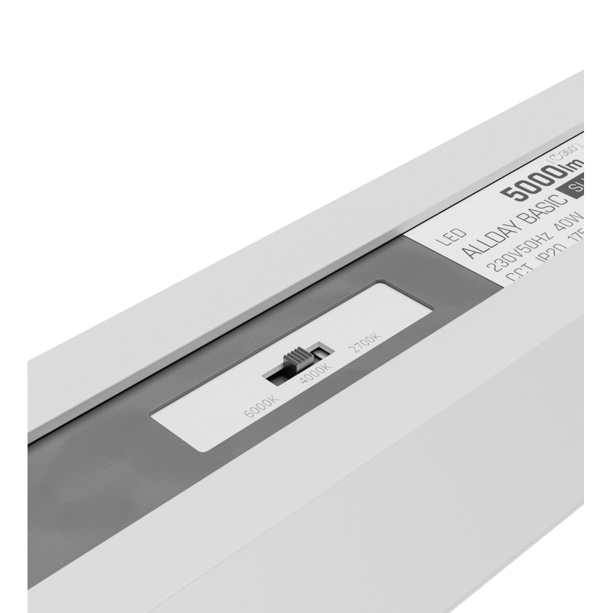 Lampa sufitowa LED ALLDAY BASIC LED/20/30/40W/230V 2700/4000/6000K 120 cm biała