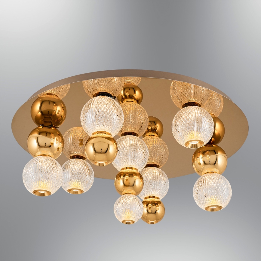 Lampa sufitowa LED CREMONA LED/37W/230V 3000K złota