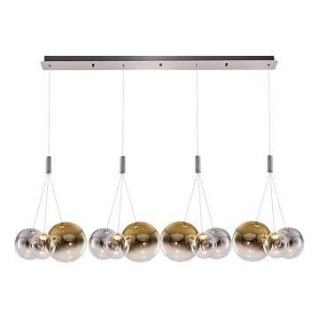 Lampa sufitowa LED ENNA 12xG9/5W/230V 3000K dymiona/złota