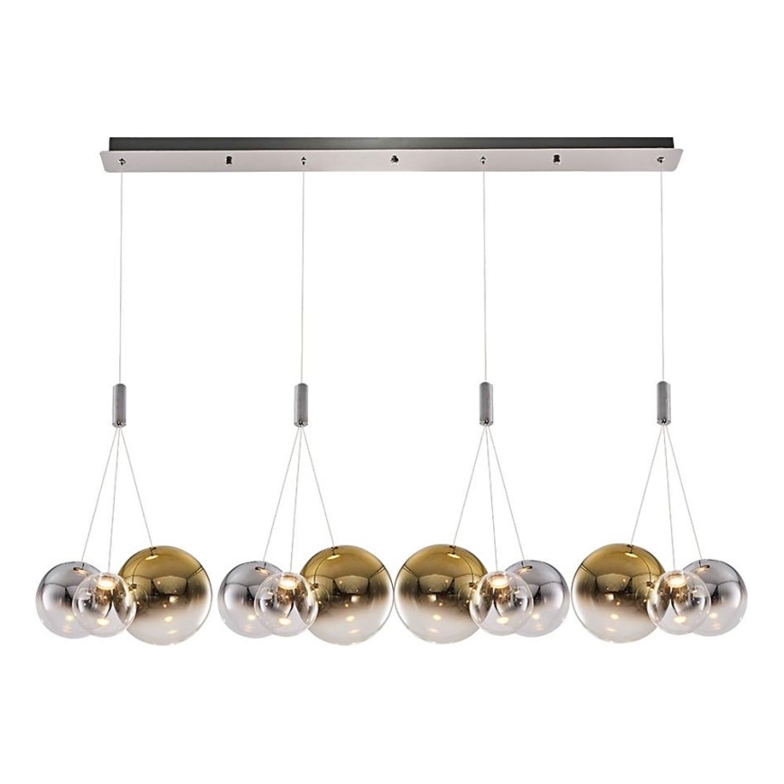 Lampa sufitowa LED ENNA 12xG9/5W/230V 3000K dymiona/złota