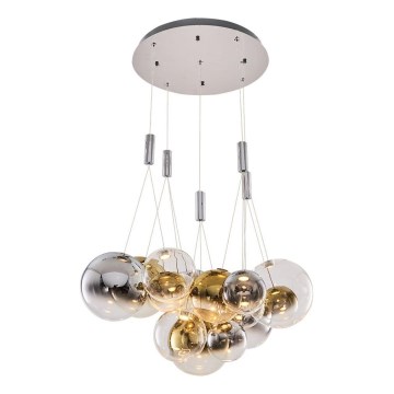 Lampa sufitowa LED ENNA 15xG9/5W/230V 3000K dymiona/złota