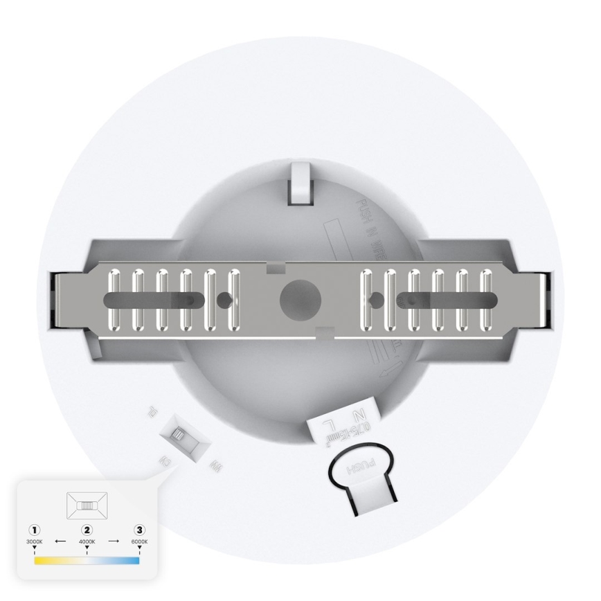 Lampa sufitowa LED EVORA LED/6W/230V 3000/4000/6000K śr. 14 cm biała