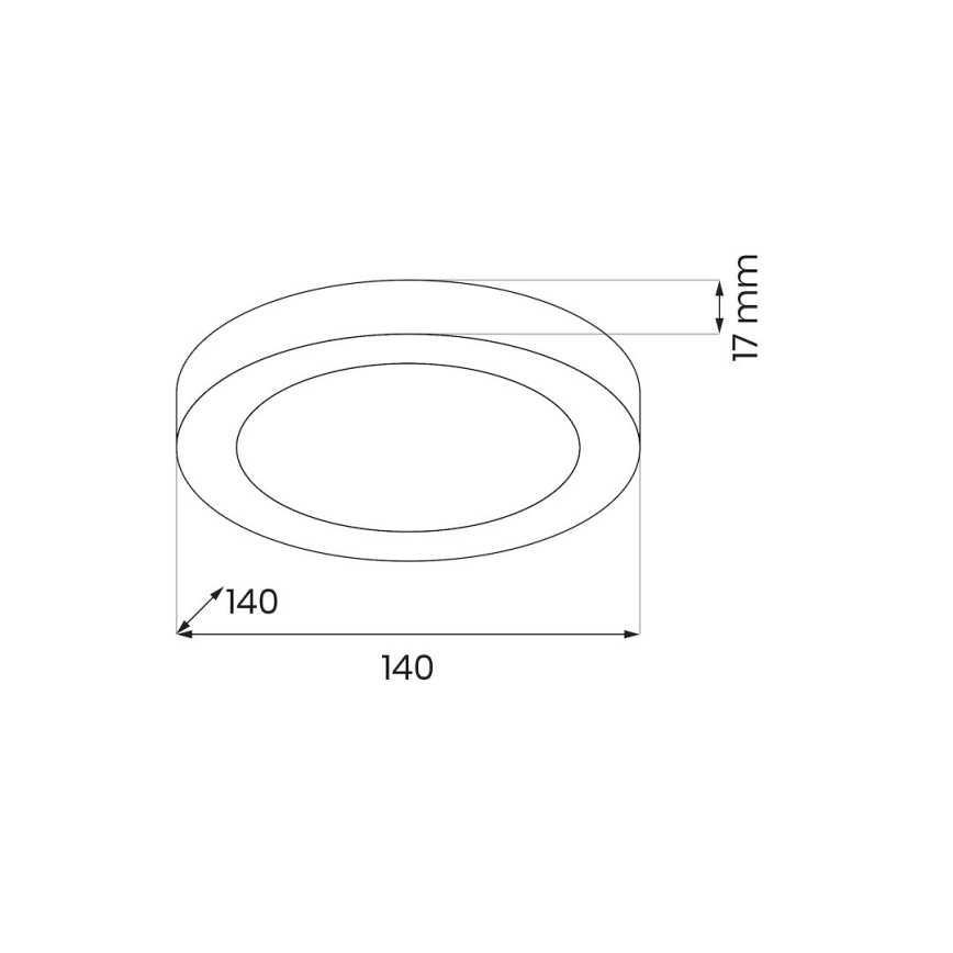 Lampa sufitowa LED EVORA LED/6W/230V 3000/4000/6000K śr. 14 cm biała