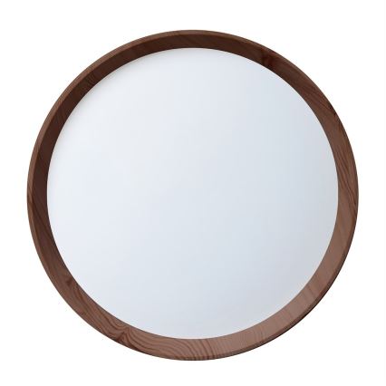 Lampa sufitowa LED FOREST, 24 W, 230 V, średnica 39 cm, brązowa