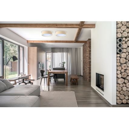 Lampa sufitowa LED GALAXY LED/24W/230V śr. 44 cm beżowo-biała