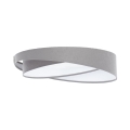 Lampa sufitowa LED GALAXY MODERN 24W/230V śr. 55 cm szara/biała