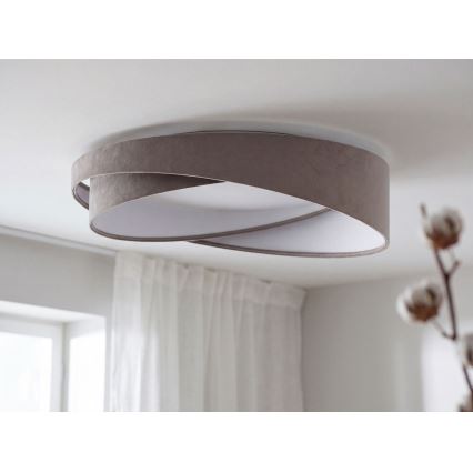 Lampa sufitowa LED GALAXY MODERN 24W/230V śr. 55 cm szara/biała