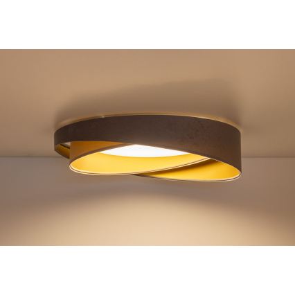 Lampa sufitowa LED GALAXY MODERN LED/24W/230V śr. 55 cm szara/beżowa/złota