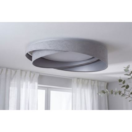 Lampa sufitowa LED GALAXY MODERN LED/24W/230V śr. 55 cm szary/srebrny