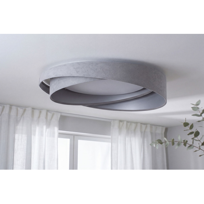Lampa sufitowa LED GALAXY MODERN LED/24W/230V śr. 55 cm szary/srebrny