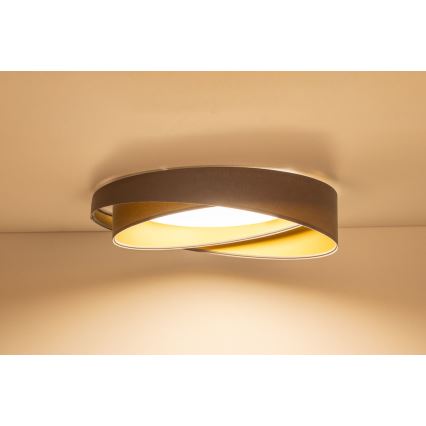 Lampa sufitowa LED GALAXY MODERN LED/24W/230V Ø 55 cm szara/złota