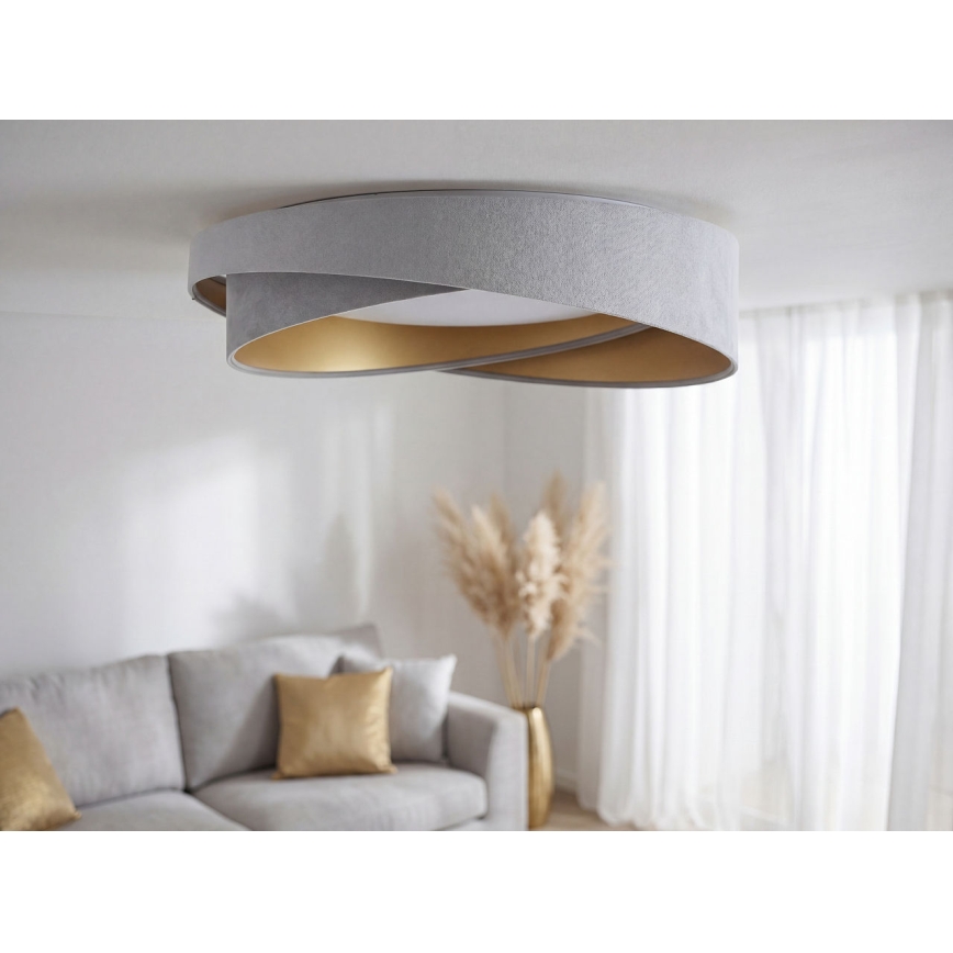 Lampa sufitowa LED GALAXY MODERN LED/24W/230V Ø 55 cm szara/złota
