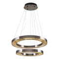Lampa sufitowa LED JESI LED/140W/230V 3000K średnica 100 cm srebrna