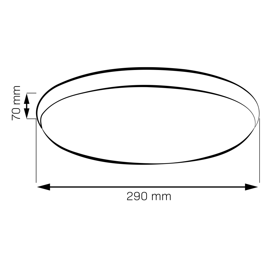 Lampa sufitowa LED LIBRA LED/15W/230V 4000K śr. 29 cm złota