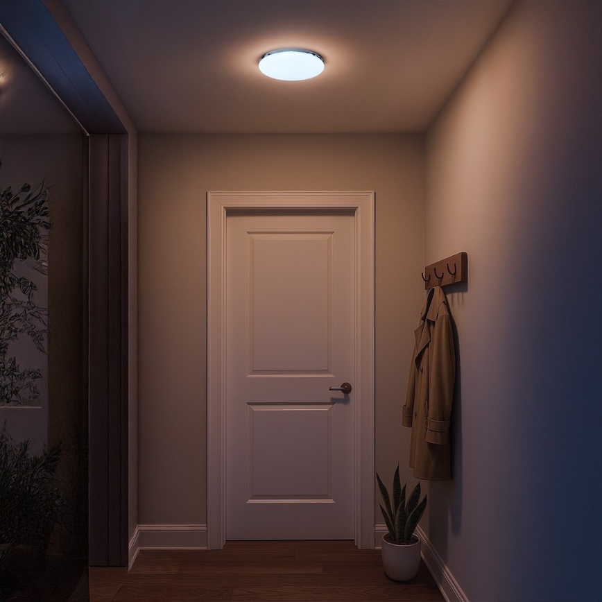 Lampa sufitowa LED MAYA/10W/230V Ø 26 cm chrom błyszczący