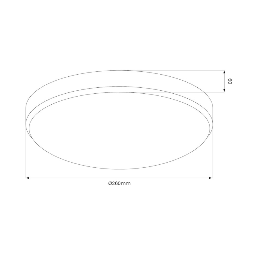Lampa sufitowa LED MAYA/10W/230V Ø 26 cm chrom błyszczący