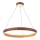 Lampa sufitowa LED na linkach LEATHER LED/47,8W/230V brązowo-pomarańczowa
